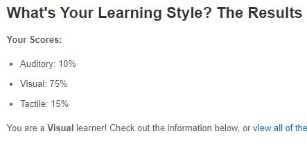 my learning style